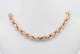 10k Yellow Gold Rope Chain Necklace 7.2 Grams 22 Inch Eb0826wxzsa