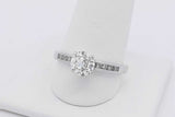 1.14cttw Diamond Ring In 10k White Gold 2.8 Grams Size 9.5 Eb0525lsxzsa