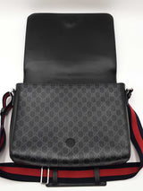 Gucci Night Courrier Flap Messenger In Gg Supreme Coated Canvas Fw1026pxzdu