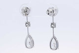 4.5ctw Lab Grown Diamond Drop Stud Earrings In 14k White Gold 3.3g Eb1224lorxdu