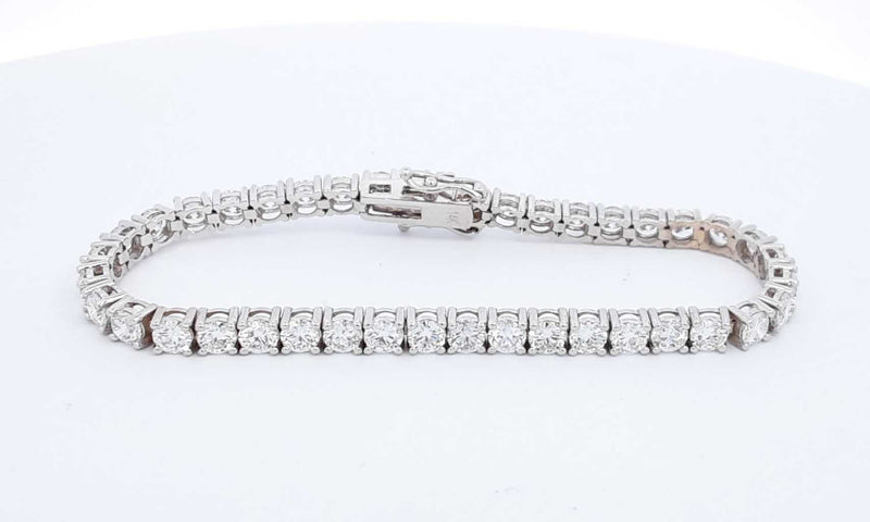 14k White Gold Lab Grown Diamond Tennis Bracelet 7 Inch Ebwxxzdu 144030003173