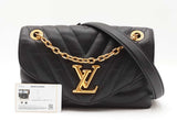 Louis Vuitton New Wave Chain Bag In Black Quilted Calfskin Leather Fw0826izxdu