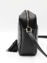 Yves Saint Laurent Lou Camera Bag In Black Matelassé Leather Fw07260owxdu