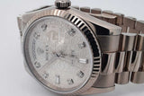 Rolex 36mm Day Date 18k White Gold Watch 165.7 Grams Eb0226loxxzsa
