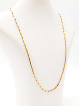 24k Yellow Gold Bar Link Chain Necklace 14.4 Grams 21 Inch Fw0826l0xzdu