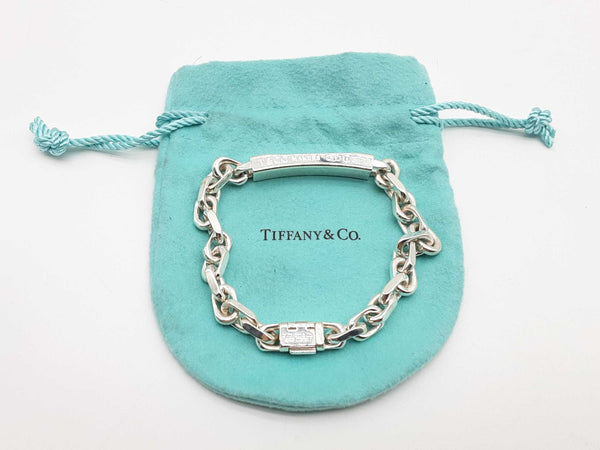 Tiffany & Co. Makers Id 0.925 Sterling Silver 45.6g Chain Bracelet Do0324cxzde