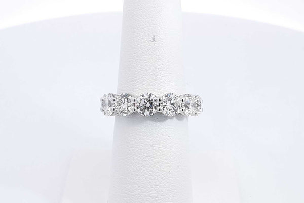 Approx. 6.5ctw Diamond Eternity Band 14k White Gold 4.96g Size 6.5 Eb1024cxxzsa