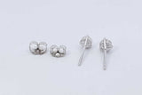 0.5ctw Lab Grown Diamond Stud Earrings In 14k White Gold 0.6 Grams Eb0225lordu