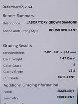 2.94cttw Lab Grown Diamond Stud Earrings 14k Yellow Gold 1.6 Grams Eb0326crxsa
