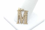 10k Yellow Gold Letter M Pendant 1.5 Grams Eb0826ixsa