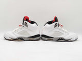 Nike Air Jordan 5 Retro "White Cement" Leather Sneakers Size 8.5 Fw0225lxzdu