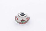 Pandora Christmas Holly Murano Glass Charm Sterling Silver 3.2 Grams Eb0425isa