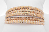 18k Yellow Gold Diamond Cut 5 Set Of Bangle Bracelets 35.5 Grams Eb0426lrxzsa