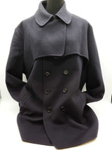 Bottega Veneta Navy Blue Cashmere Wool Peacoat Size Italian 54 Do0925wxzde