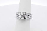 1.48cttw Diamond Ring In 14k White Gold 6.6 Grams Size 5.75 Eb0726wcrsa