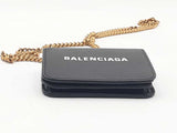 Balenciaga Cash Mini Wallet On Chain Black Wallet Aa0525loxsa