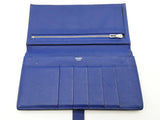 Hermes Bearn Gusset Bleu Electrique Blue Epsom Wallet Do0926czxde