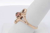 0.01ctw Diamond 10k Tricolor Gold Ring 3.3 Grams Size 8.25 Eb0526lrxsa