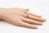 0.45 Cttw Diamond Bypass Ring In 18k White Gold 7 Grams Size 6.75 Fw0626errdu