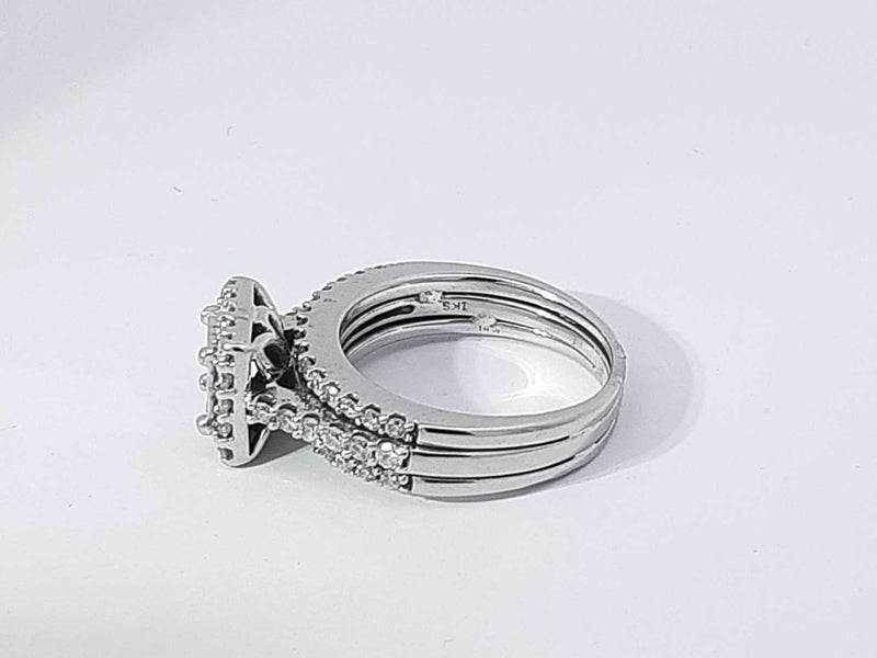 1.70 Cttw Diamond 14k White Gold Ring 8.5 Grams Size 7 Aa1025irzsa