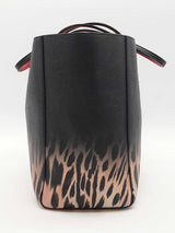 Christian Louboutin Cabata Black Leopard Ombre Leather Tote Bag Eb1125crxde