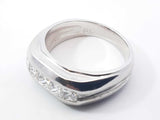 1.20 Cttw Diamond & 95% Platinum Ring 17.4 Grams Size 9.75 Fw0926izxdu