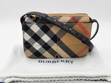 Burberry Snip Crossbody Bag In Check Jacquard Canvas Fw0626pxzdu