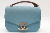 Chanel Caviar Paris-cuba Thread Around Top Handle Flap Bag Eb0726lexzde