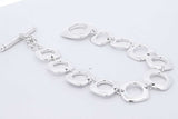 Tiffany & Co. 925 Square Cushion Link Bracelet 22.6 Grams 7 Inch Eb1225lxzdu
