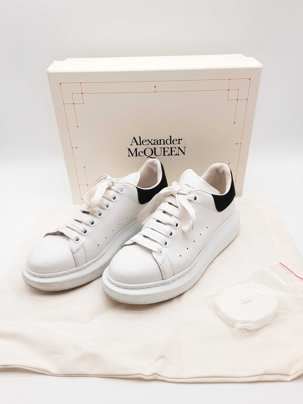 Alexander Mcqueen 553770 Oversized White Black White Shoes  Size 38 Do0724lxzde