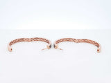 Le Vian 0.72 Cttw Diamond Hoop Earrings In 14k Rose Gold 7.9 Grams Fw0525prxdu