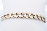 10k Yellow Gold Cuban Link Bracelet 12.4 Grams 9 Inch Eb0526ixzde