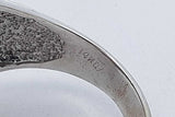 Diamond & Blue Gemstone Ring In 14k White Gold 16.7 Grams Size 14.25 Eb0926srxsa