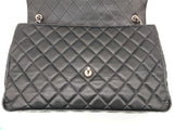 Chanel Classic Jumbo Black Quilted Caviar Leather Shoulder Bag Do0326irxzde