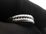 David Yurman Cable Loop Ring In Sterling Silver & 18k Yellow Gold 6.6 Grams Size 5.5 Fw0726lzxdu