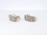 1.80 Cttw Diamond & 14k Yellow Gold J-hoop Earrings 9.4 Grams Fw0825przdu
