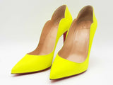 Christian Louboutin So Kate 120 Neon Fluo Yellow Pumps Size 41.5 Sd0926czdu
