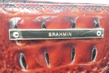 Brahmin Two Tone Croc Embossed Leather Crossbody Bag Eb0226pxsa
