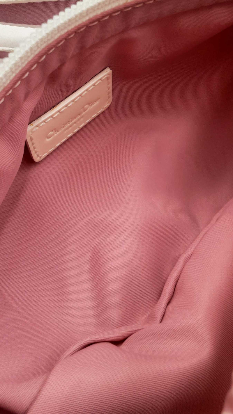 Christian Dior Trotter Diorissimo Oblique Pink & White Waist Bag Eb1125lrxdu