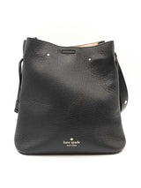 Kate Spade Marti Bucket Bag In Black Pebbled Leather Fw0525wzdu
