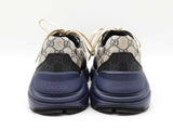 Gucci Rhyton Sneakers In Gg Supreme Monogram Coated Canvas Size 10.5 Men Fw00626lrxdu