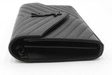 Saint Laurent Chevron Quilted Cassandre Envelope Wallet With Chain Eb0826ixzdu