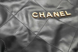 Chanel 22 Black Quilted Leather Backpack Eb0225olxzsa