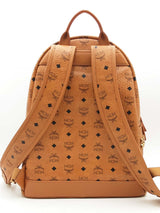 Mcm Stark Side Studs Backpack In Viestos Cognac Eb0924oxzsa