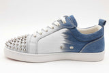 Christian Louboutin Louis Junior Spikes Gradient Denim Sneakers Sz 42 Eb526lrxsa