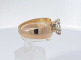 1.50 Cttw Diamond Solitaire 14k Yellow Gold Ring 7.5 Grams Size 9 Aa0925opxzsa