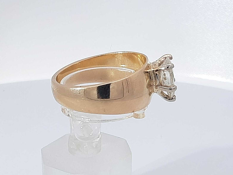 1.50 Cttw Diamond Solitaire 14k Yellow Gold Ring 7.5 Grams Size 9 Aa0925opxzsa