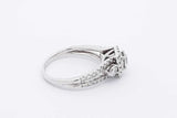 1.37cttw Diamond Ring In 14k White Gold 6.2 Grams Size 9 Eb0825lolrsa