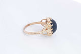 Blue Gemstone Ring In 14k Yellow Gold 5.1 Grams Size 7.5 Eb1024lixsa