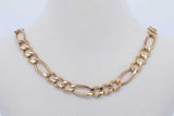 14k Yellow Gold Figaro Chain Necklace 11.3 Grams 18.5 Inch Eb0926erxde
